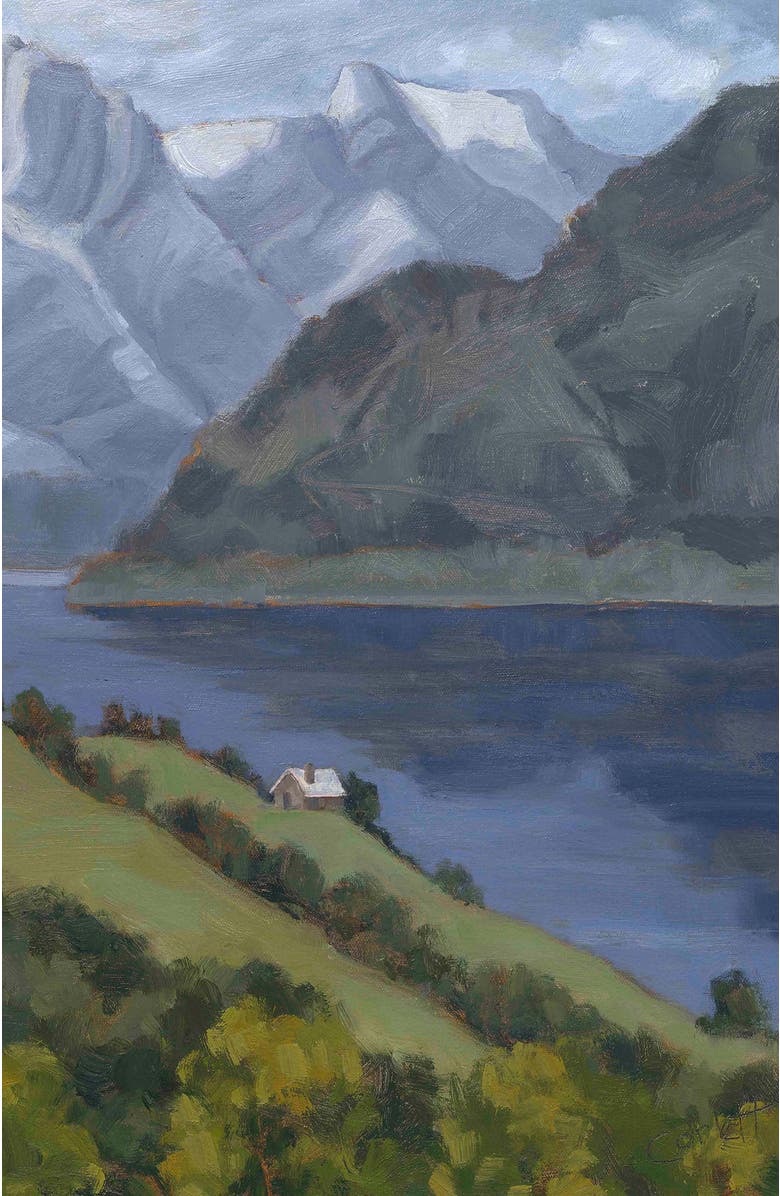 Bond & Grace The Tranquility of Home by Anne Corlette, 8x10 Art Print, Alternate, color, Blue