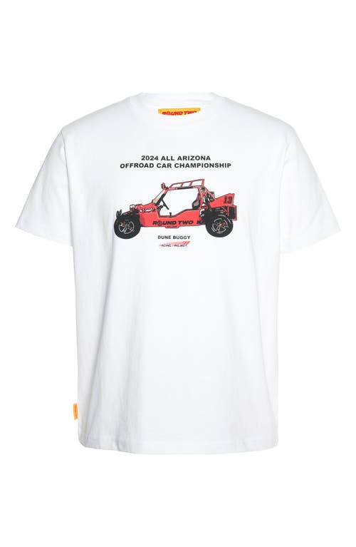 Round Two Dune Buggy Graphic T-shirt In White