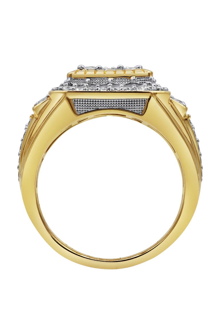 Bigg Boss 14K Yellow Gold Diamond Men Statement Ring - 2.04ct., Alternate, color, 14K Yellow Gold