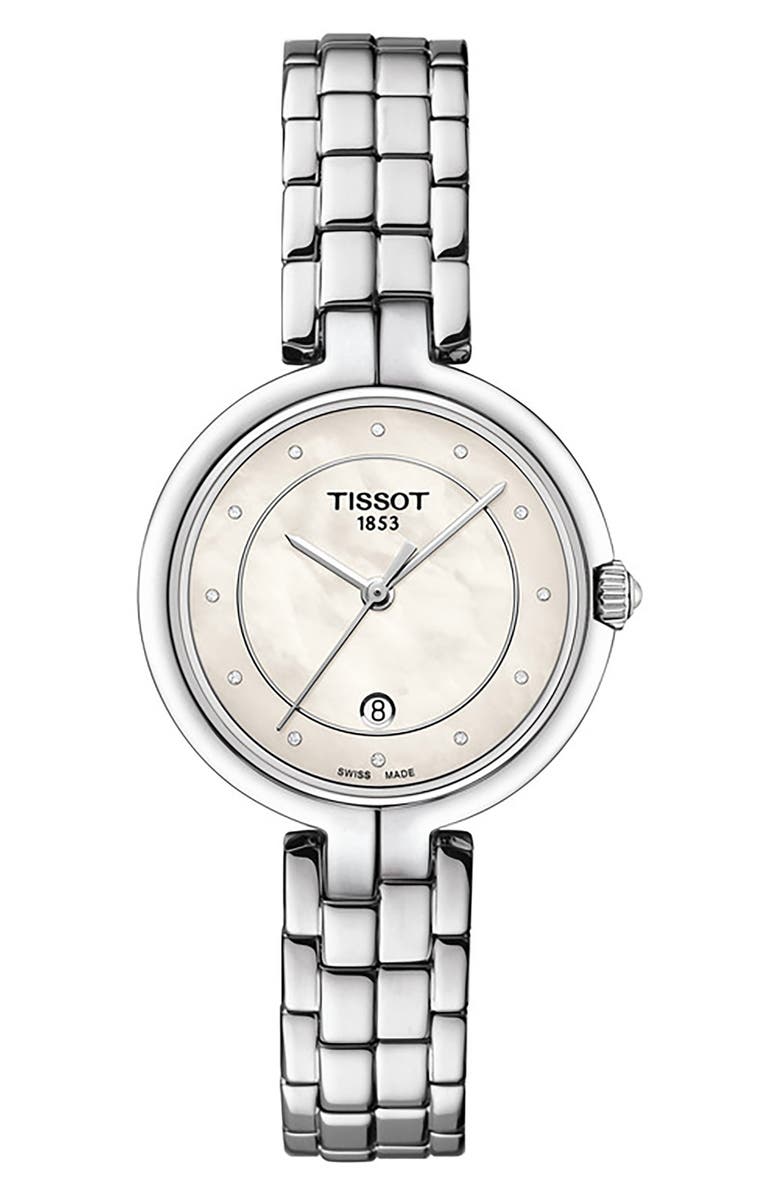 Tissot Flamingo Bracelet Watch, 30mm, Main, color, 