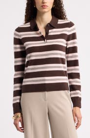 Nordstrom Cashmere Polo Sweater