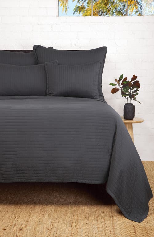 Pom Pom At Home Carlyle Quilted Coverlet In Midnight