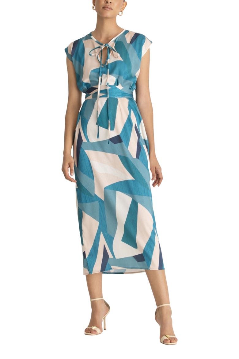 Fany Dress, Main, color, Aira Blu