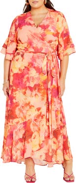 City Chic Sierra Wrap Maxi Dress
