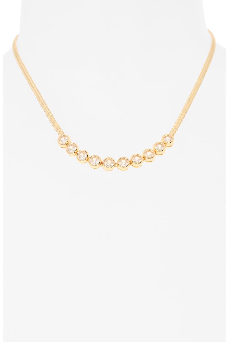 Crystal Choker Necklace, Main, color, GOLD