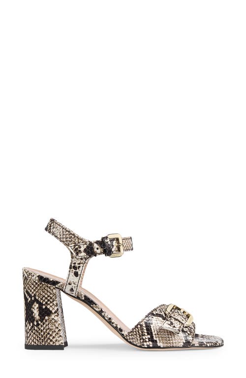 Lk Bennett Reeva Oloid Ankle Strap Sandal In Black/white