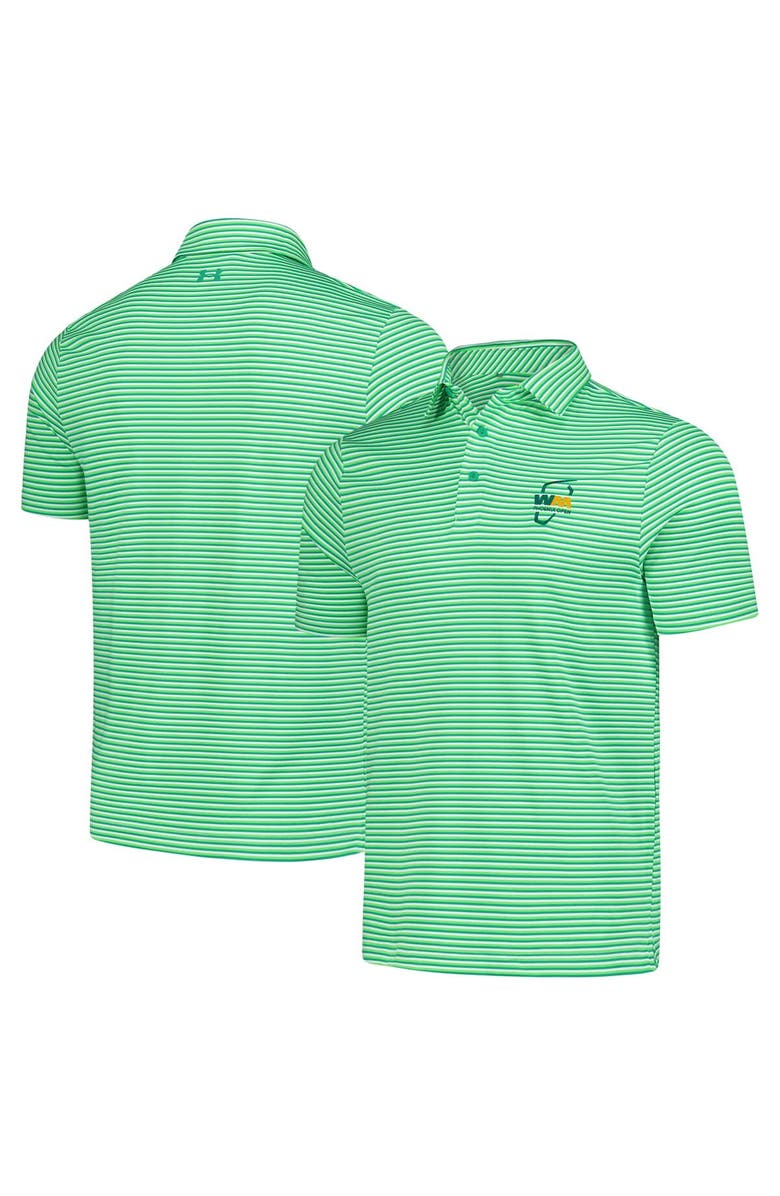 Under Armour Men's Under Armour  Green 2025 WM Phoenix Open Drive Groove Stripe Polo, Main, color, 