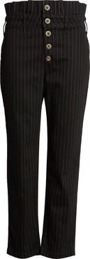 Free People Montella Pinstripe Crop Skinny Pants