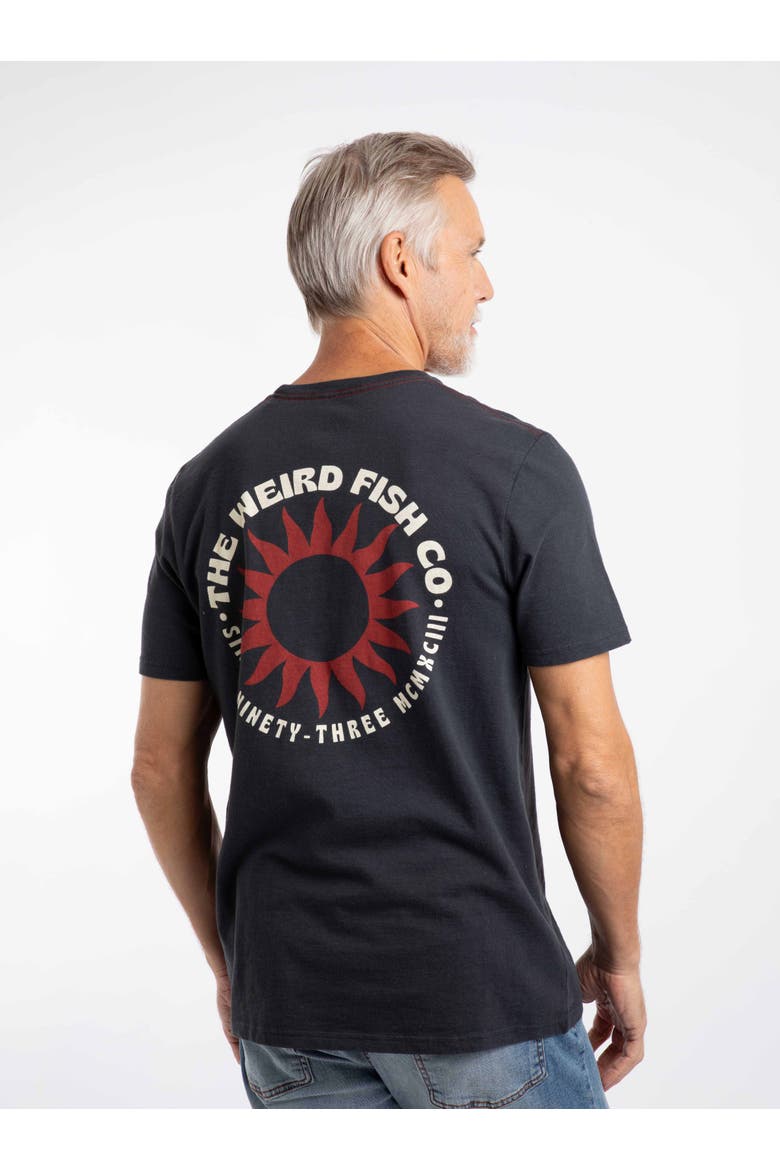 Sun Beam Back Print Graphic T-Shirt, Alternate, color, Coal