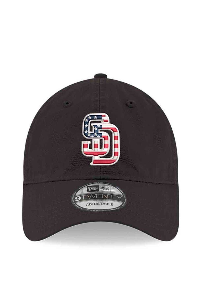 Men's New Era Black San Diego Padres America 250 9TWENTY Adjustable Hat, Alternate, color, Black