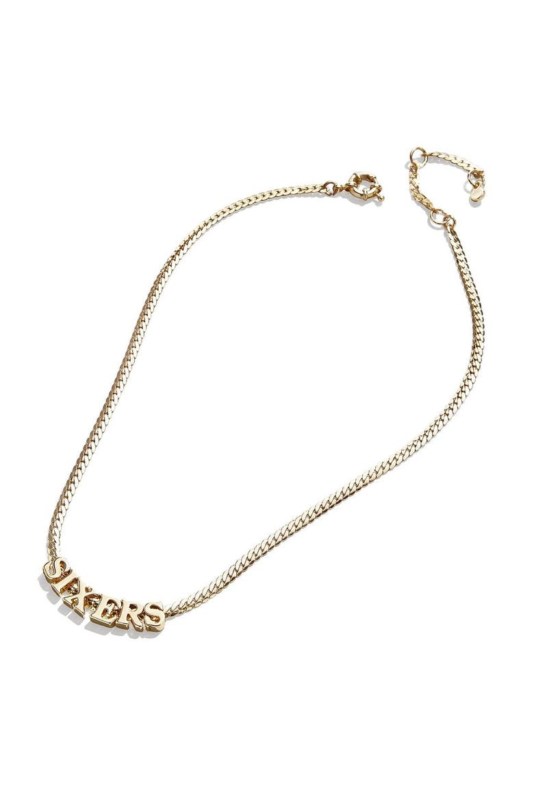 Philadelphia 76ers Team Chain Necklace, Main, color, Gold