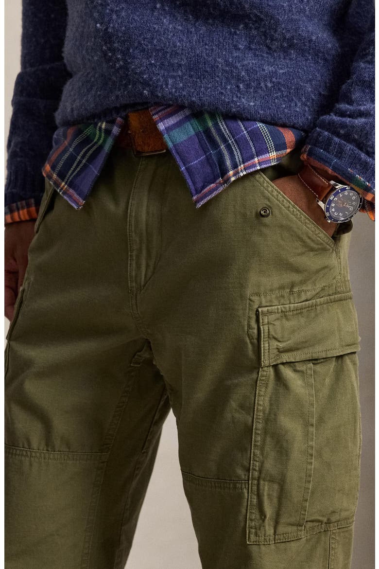 Rustic Canvas Cargo Pants, Alternate, color, GREEN
