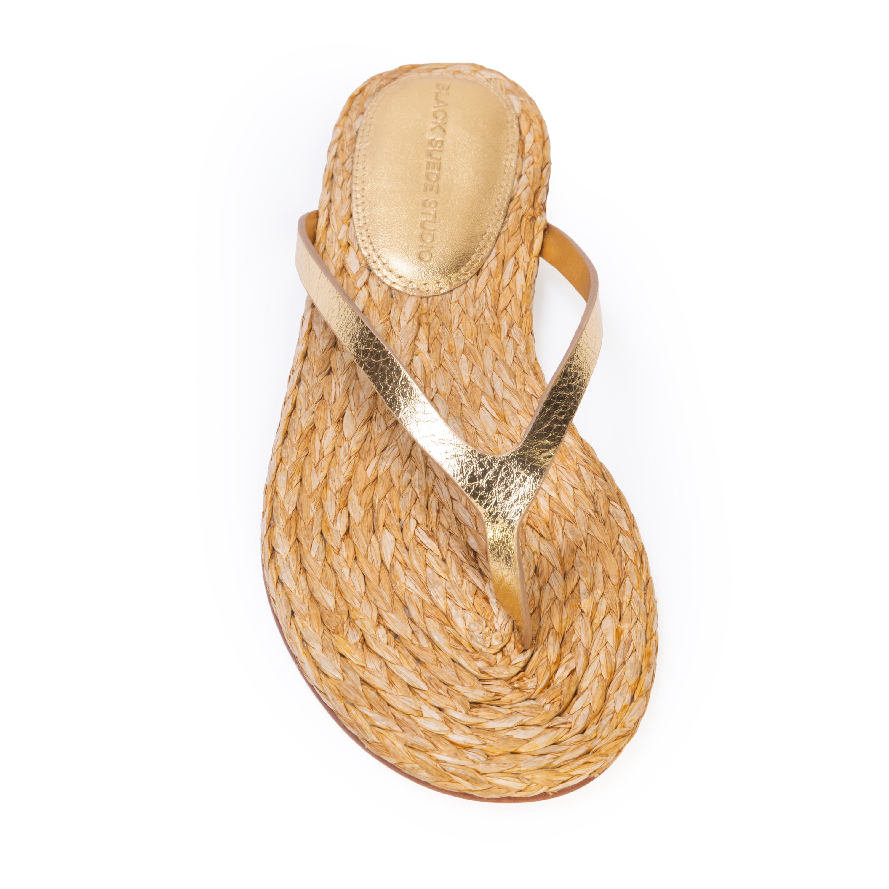 Alaya Sandal, Alternate, color, Gold Leather, Raffia