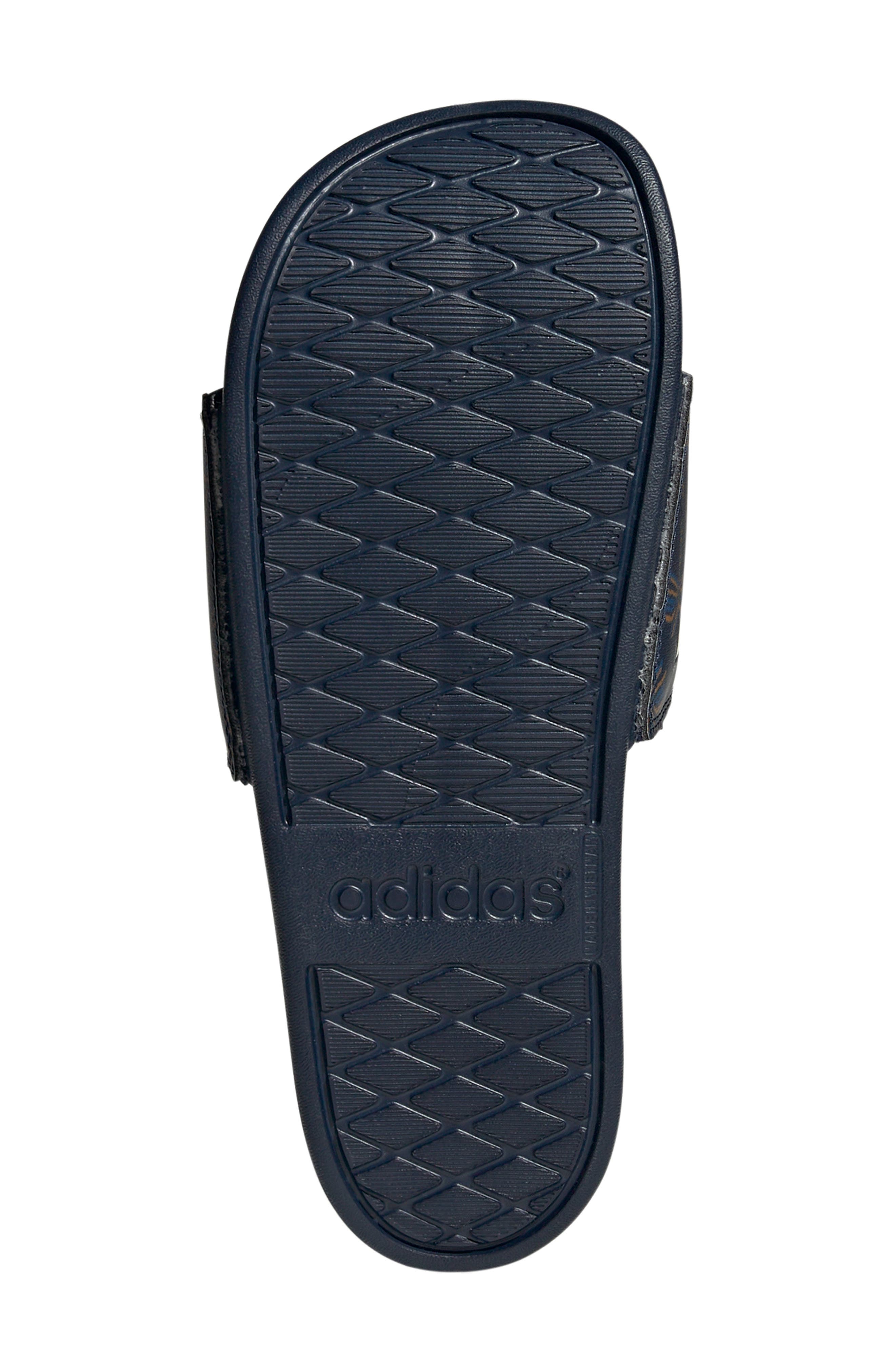 adidas Adilette Comfort Sandal, Alternate, color, Indigo/Cream/Indigo