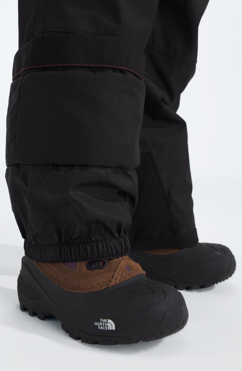 The North Face Kids' Freedom Insulated Waterproof Snow Bibs, Alternate, color, Tnf Black