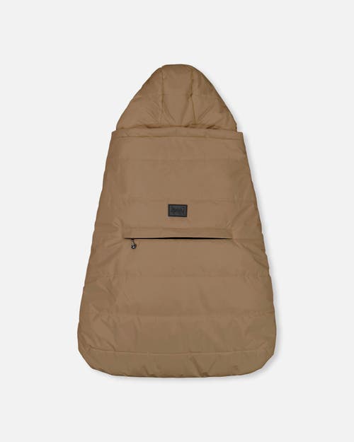 Deux Par Deux Gender Inclusive 3-in-1 Multifunction Cover For Car Seat, Stroller, And Carrier In Brown