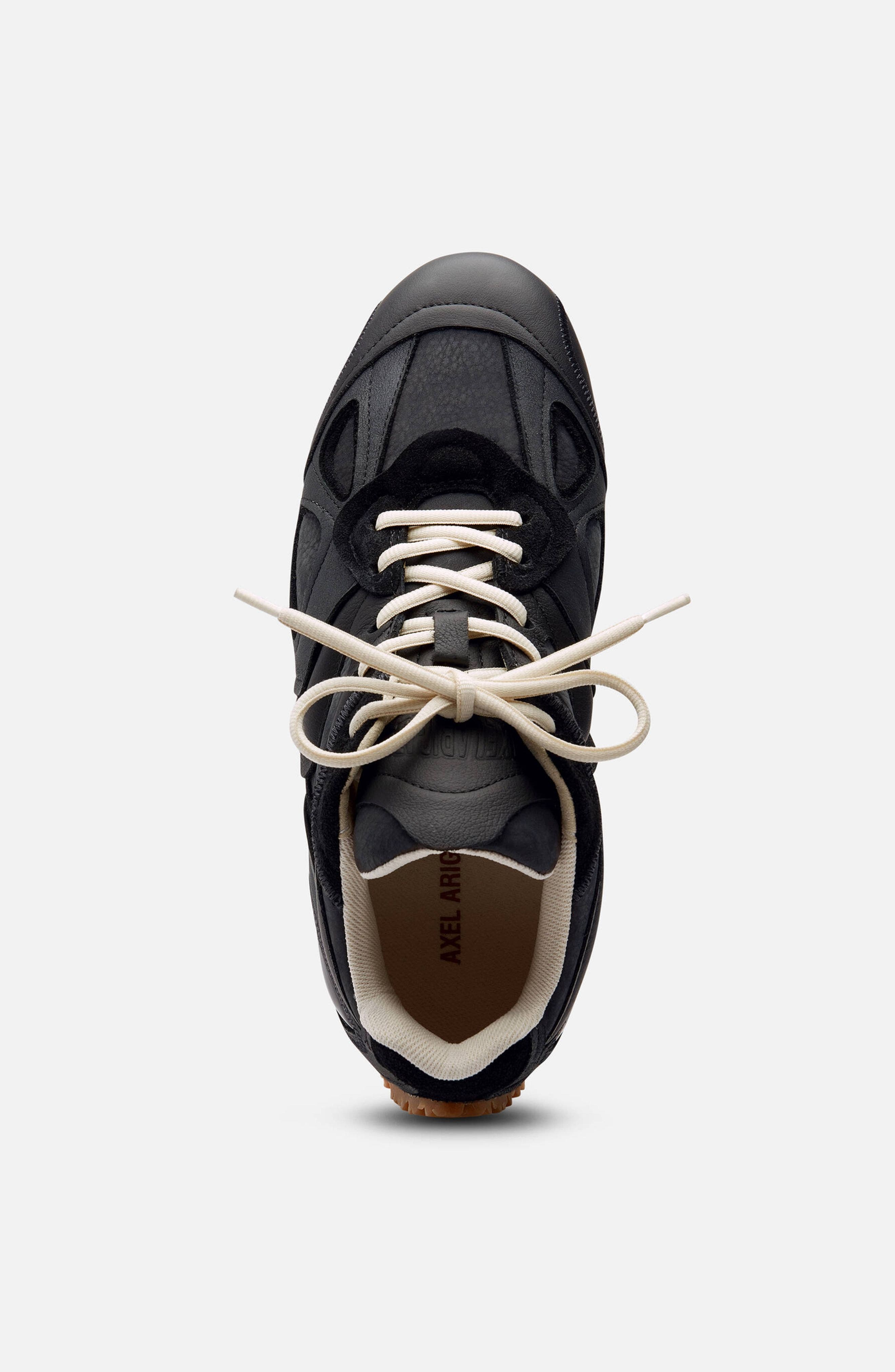 Axel Arigato Slow Leather Runner, Alternate, color, Black/Gum