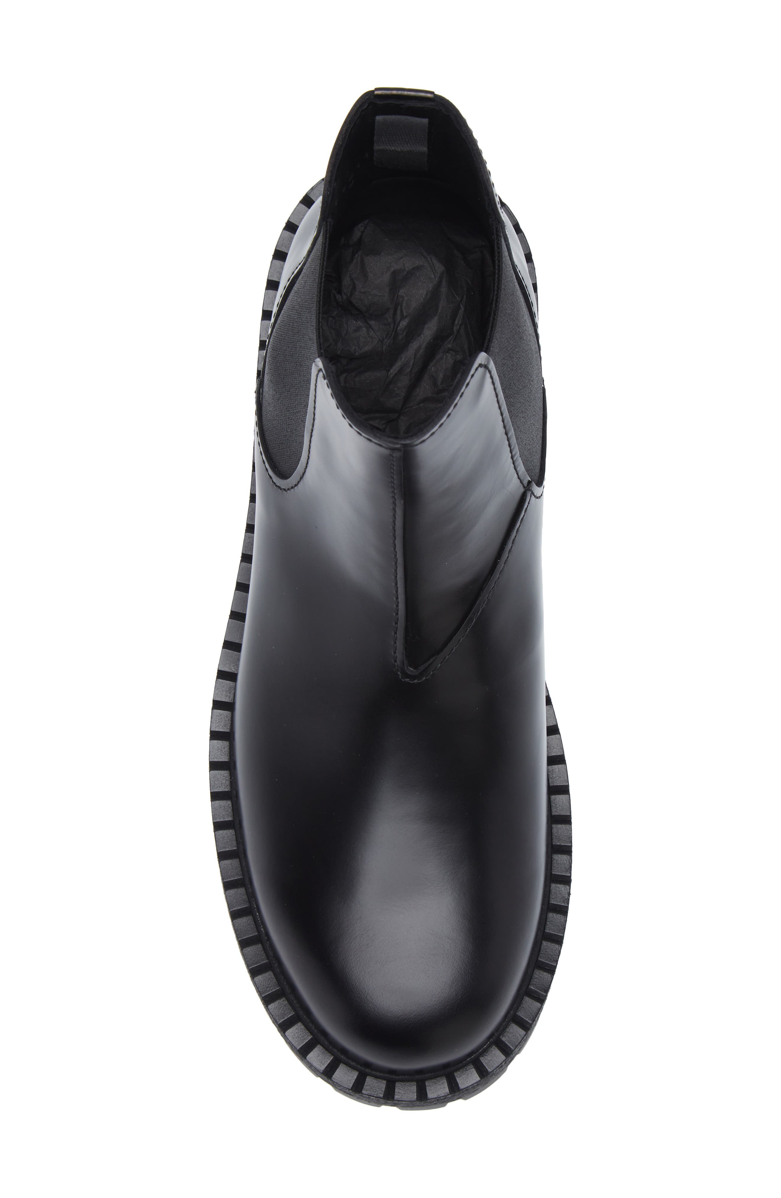 Prada Folder Chelsea Boot, Alternate, color, Nero