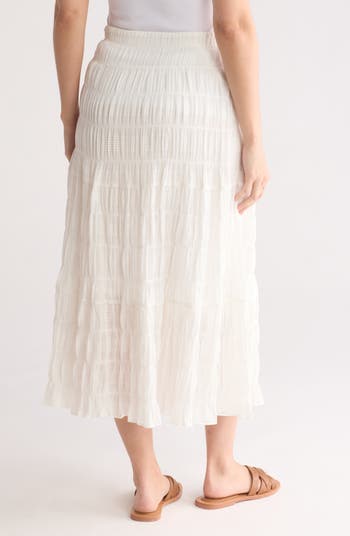 Textured Midi Skirt