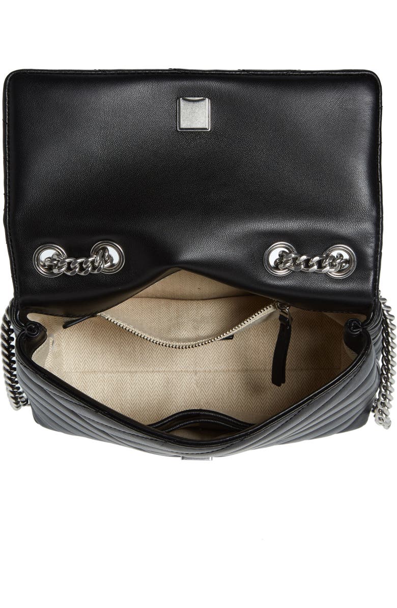 Tory Burch Small Kira Chevron Leather Shoulder Bag, Alternate, color,