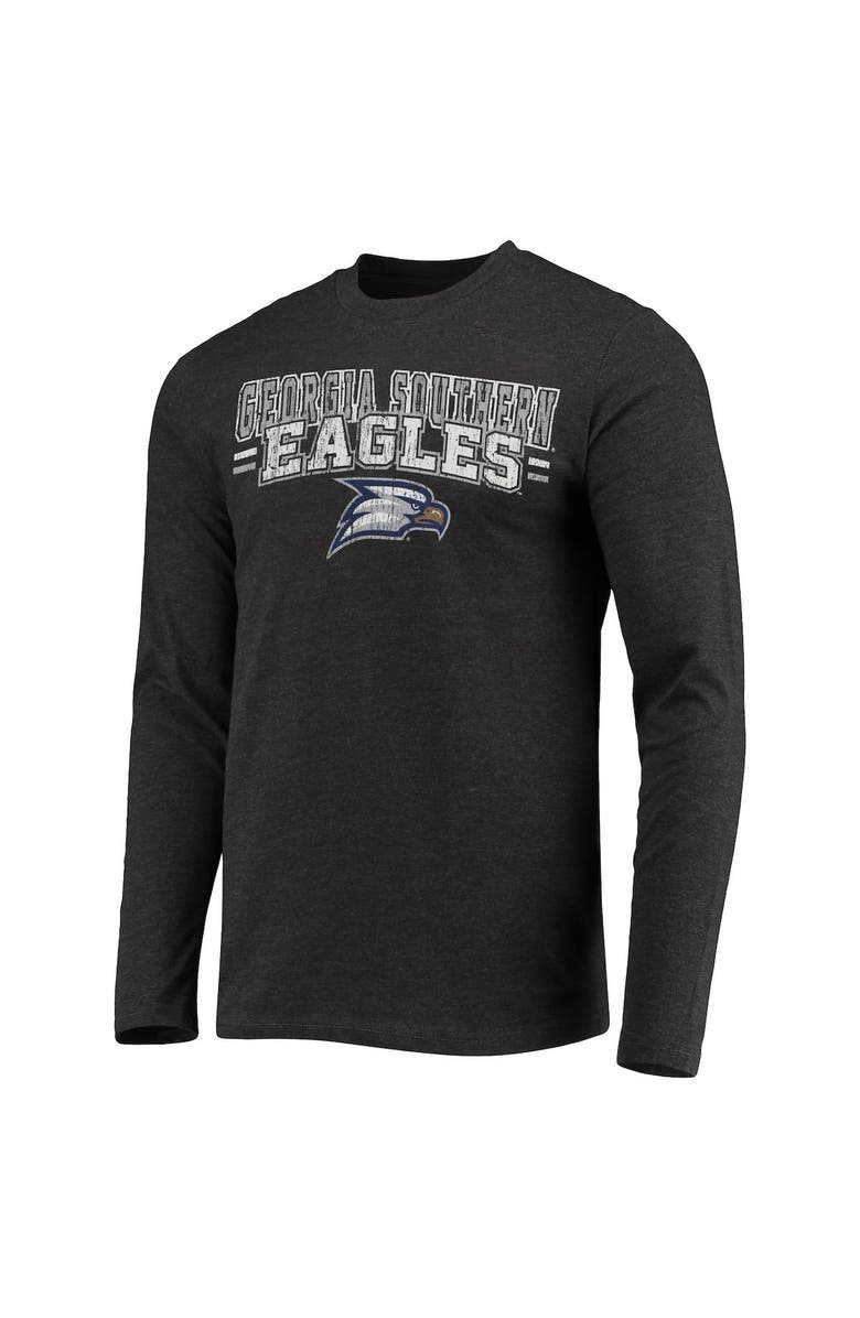 CONCEPTS SPORT Men's Concepts Sport Navy/Heathered Charcoal Georgia Southern Eagles Meter Long Sleeve T-Shirt & Pants Sleep Set, Alternate, color, Navy