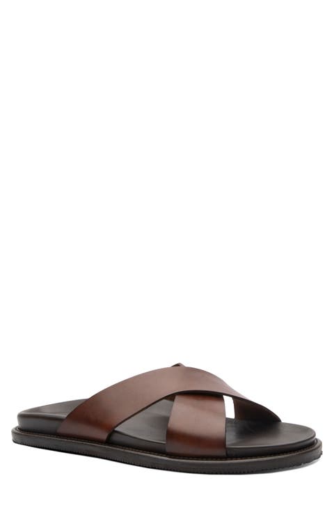 Seaside Crisscross Slide Sandal (Men)