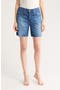 Ex-Boyfriend Raw Hem Denim Bermuda Shorts