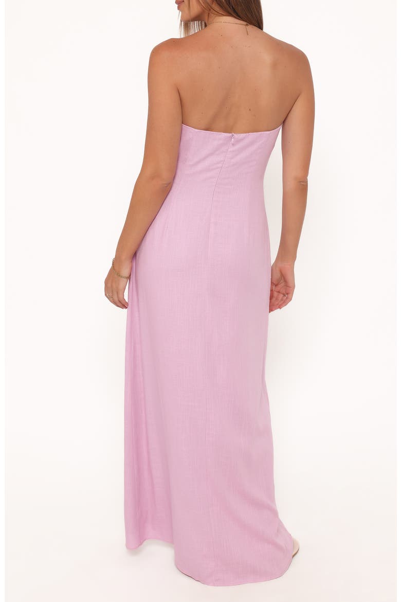 Bolton Strapless Maxi Dress, Alternate, color, LAVENDER