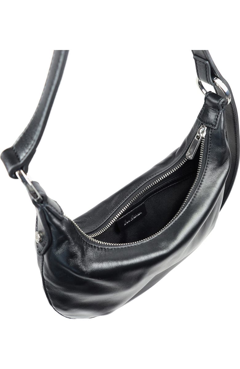 Sam Edelman Paige Convertible Leather Bracelet Bag, Alternate, color, Black