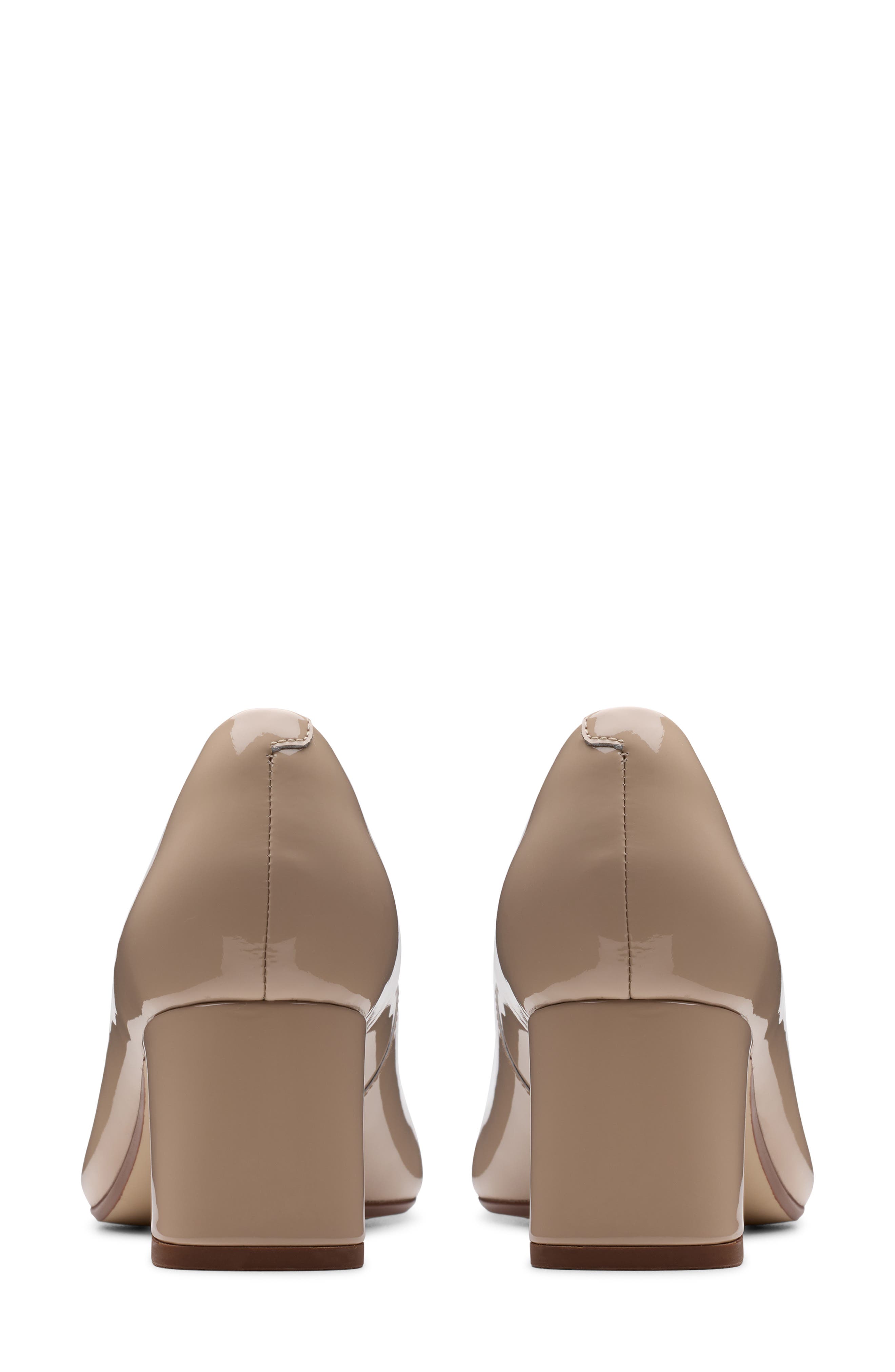 Clarks<sup>®</sup> Fernie Court Block Heel Pump, Alternate, color, Sand Patent
