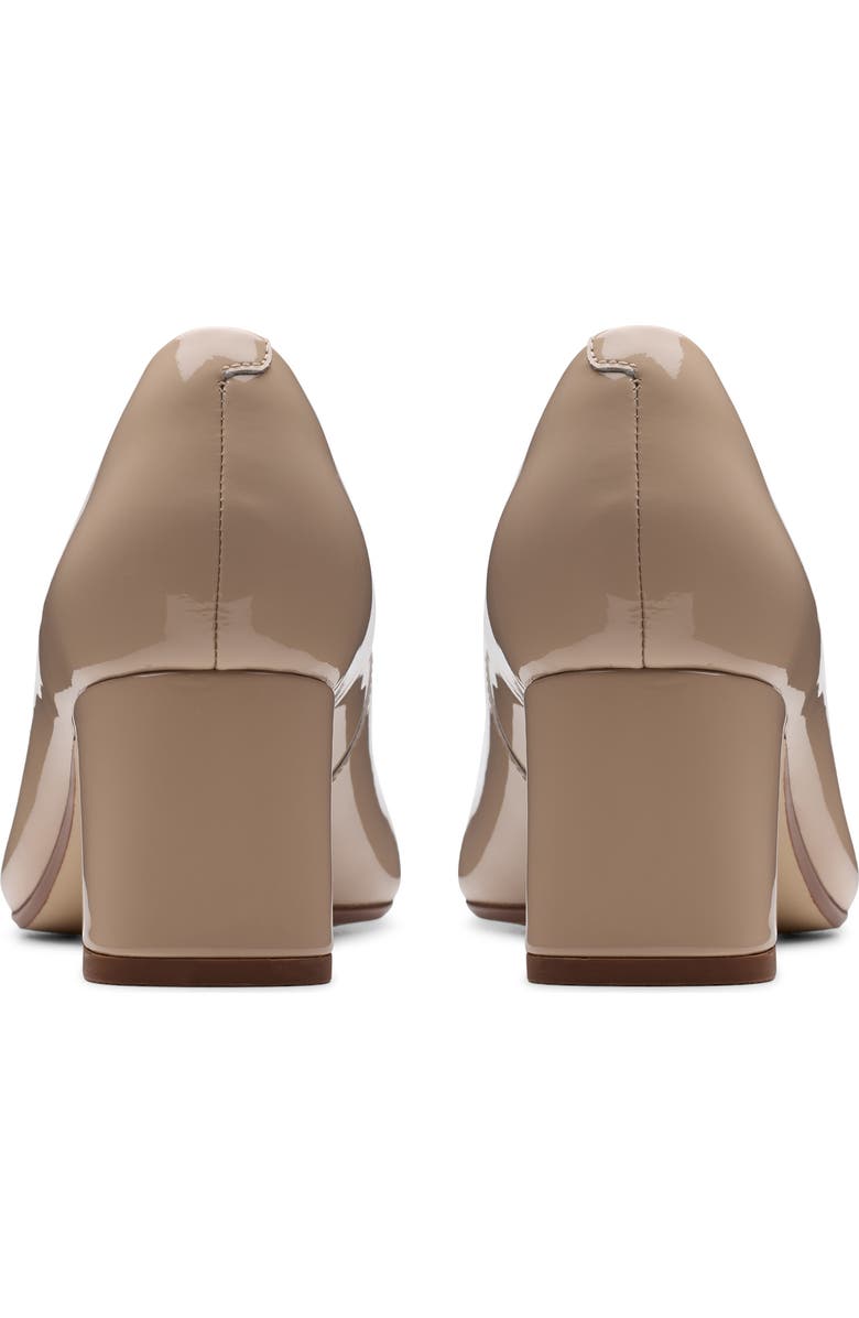Clarks<sup>®</sup> Fernie Court Block Heel Pump, Alternate, color, Sand Patent