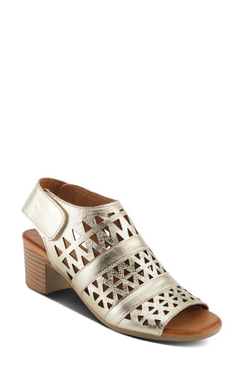 Dorotha Cutout Block Heel Sandal (Women)