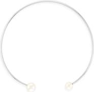 Shashi Jemima Faux Pearl Open Choker Necklace