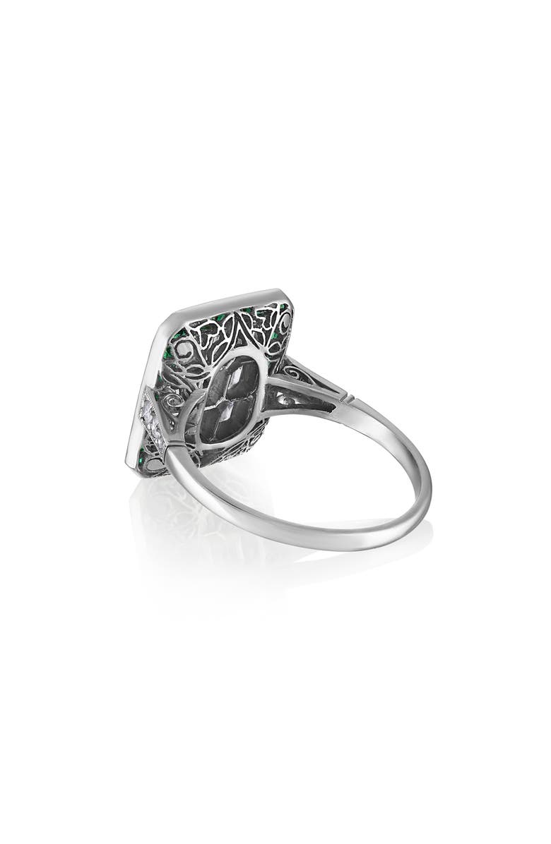 Mindi Mond Icon Colombian Emerald & Diamond Deco Ring, Alternate, color, 