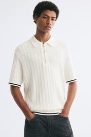 H&M Relaxed-fit Half-zip Polo Shirt