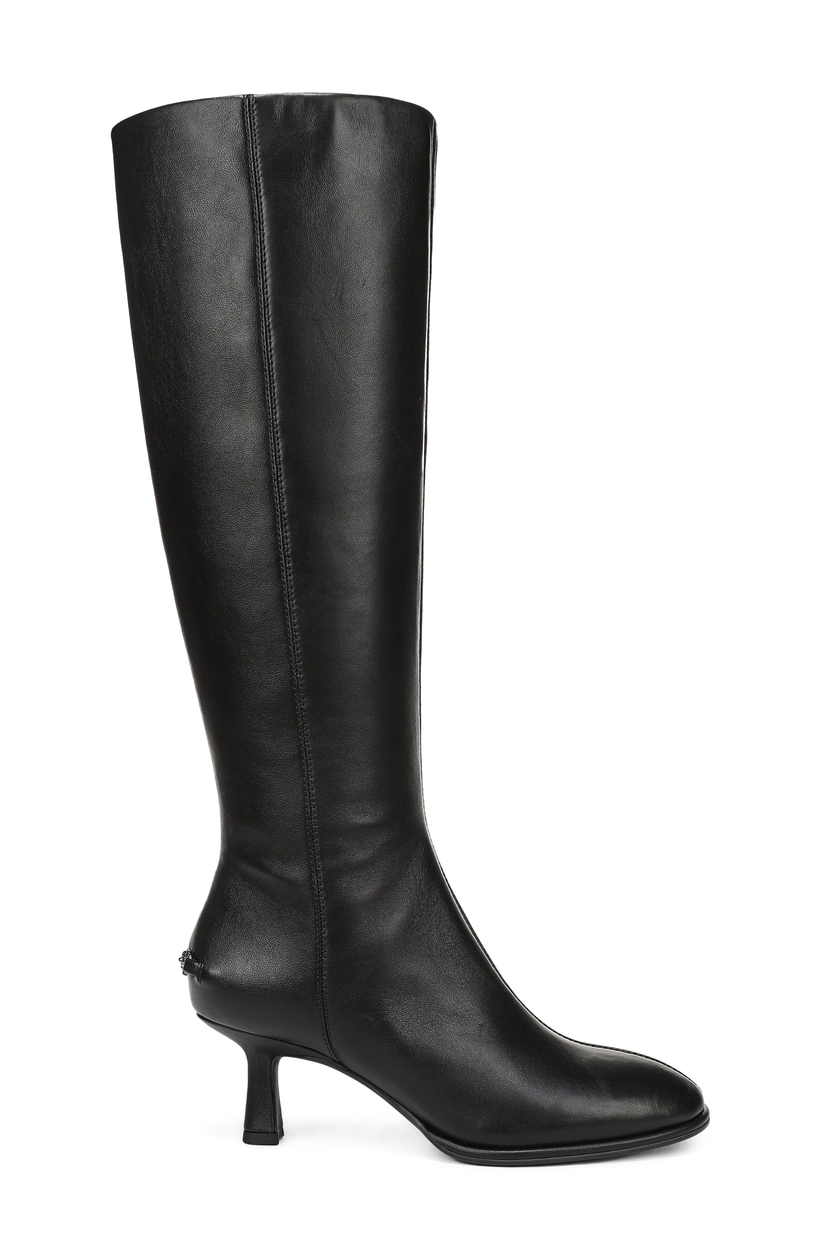 Marlowe Leather Knee High Boot, Alternate, color, BLACK LEATHER