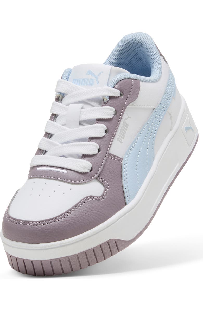 PUMA Kids' Carina Street Sneaker, Alternate, color, Puma White/ Haute Tropic/ Plum