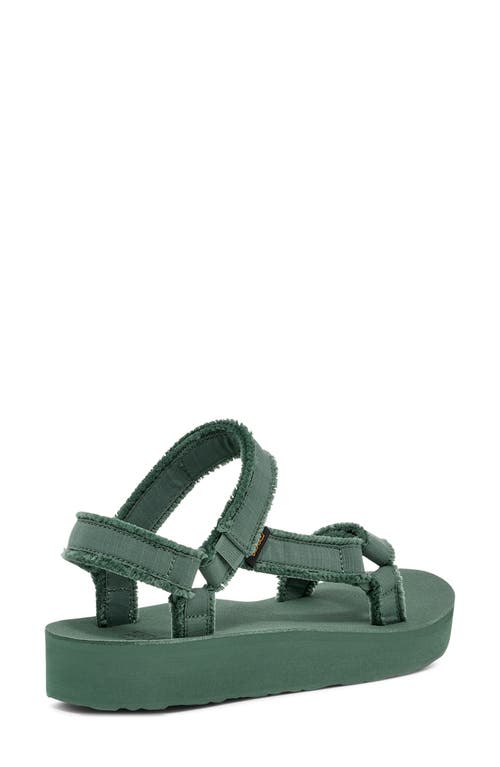 Teva Midform Universal Canvas Sandal In Silver Pine