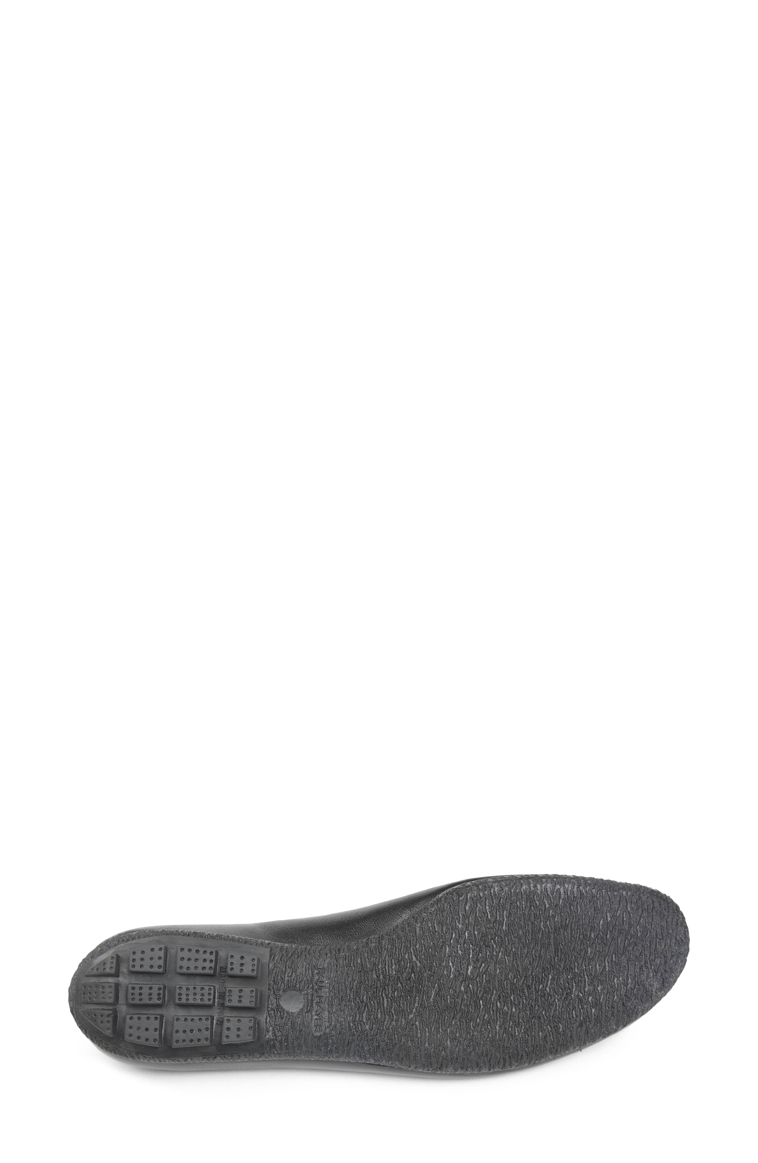 PAUL MAYER Cozy Keyhole Ballet Flat, Alternate, color, Black