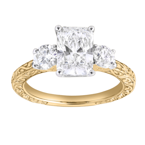 Marilyn 14K Gold 2.65 Ct Radiant Lab Grown Diamond Engagement Ring