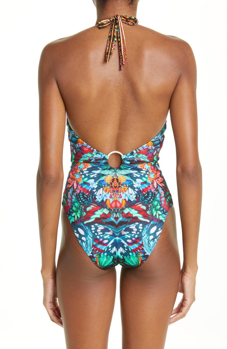 Camilla In a Flutter Embellished One-Piece Swimsuit, Alternate, color, 