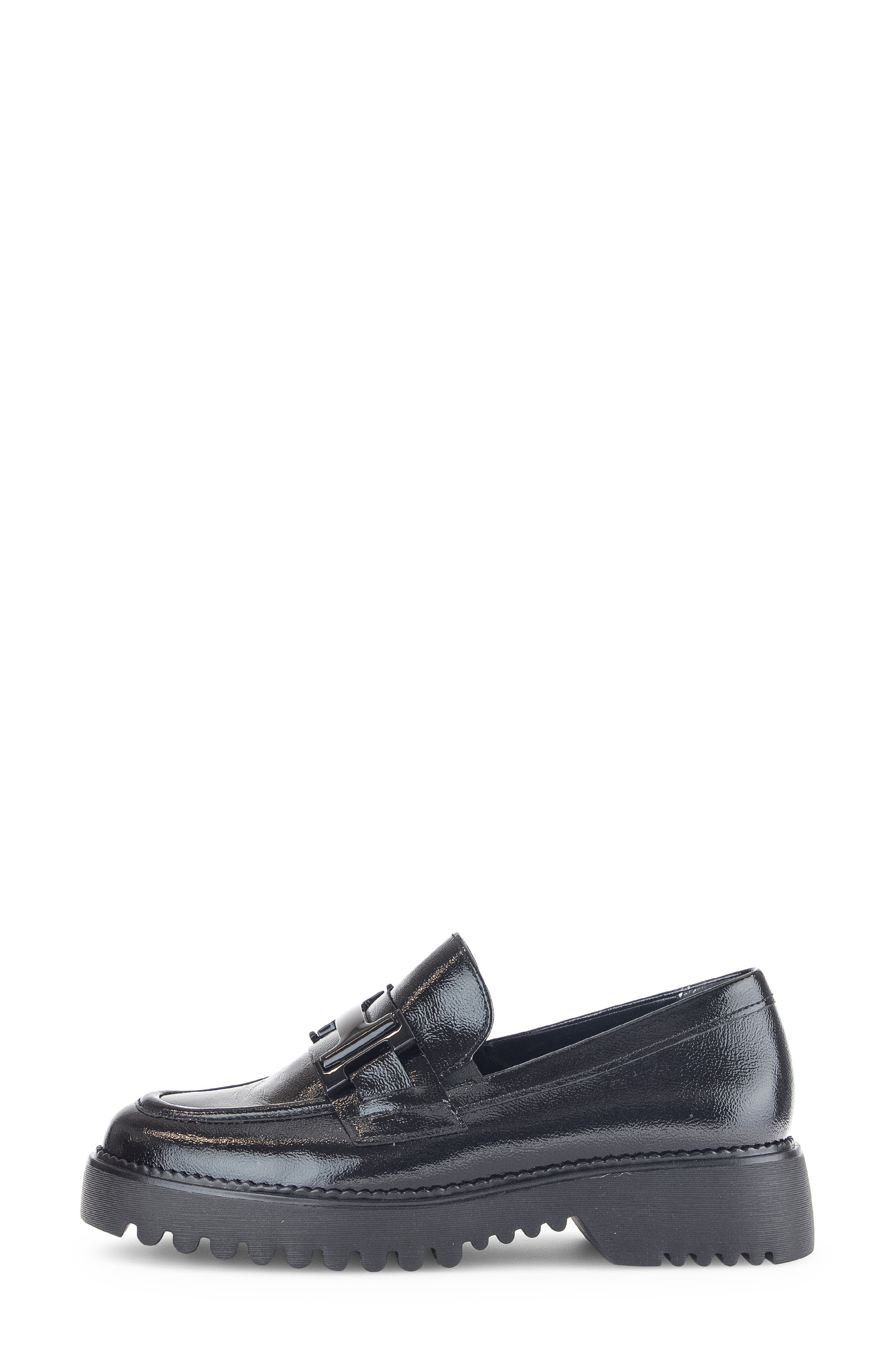 Gabor 72.452 Bit Loafer, Alternate, color, Black