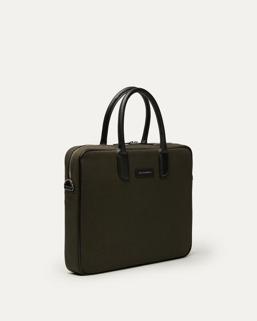 Want Les Essentiels De La Vie Want Les Essentiels Lesage Organic Cotton Canvas Computer Bag In Green