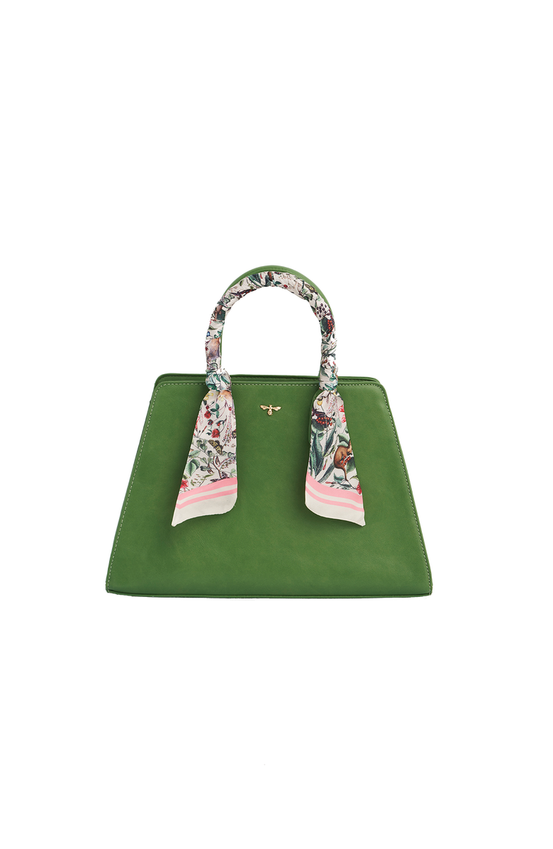 Fable England Garden Floral Structured Medium Tote Bag, Main, color, Light/Pastel Green