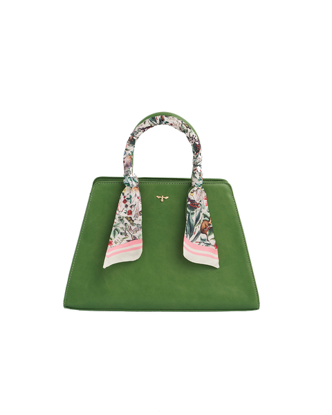 Garden Floral Structured Medium Tote Bag