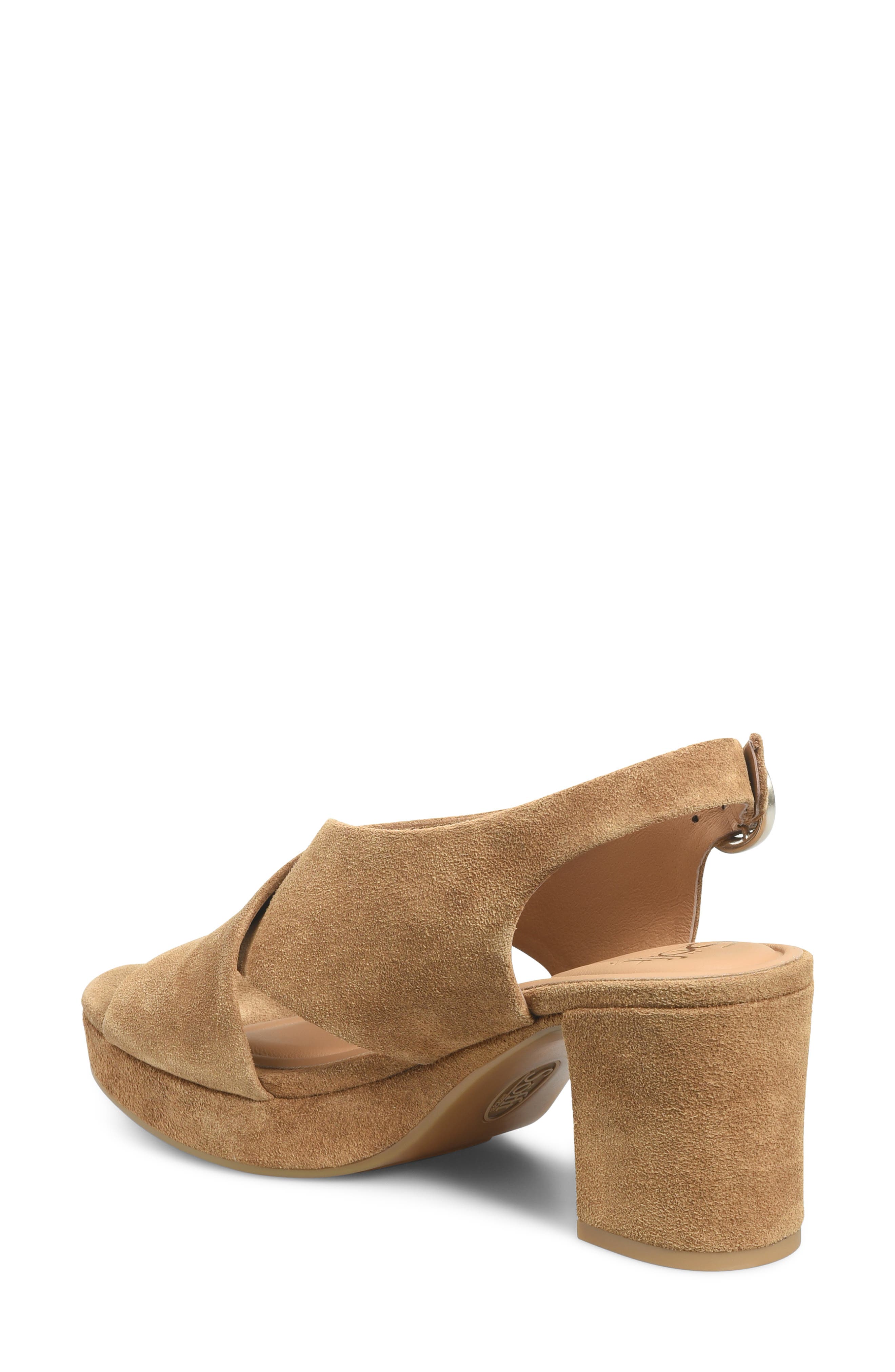 Lyric Slingback Platform Sandal, Alternate, color, SADDLE