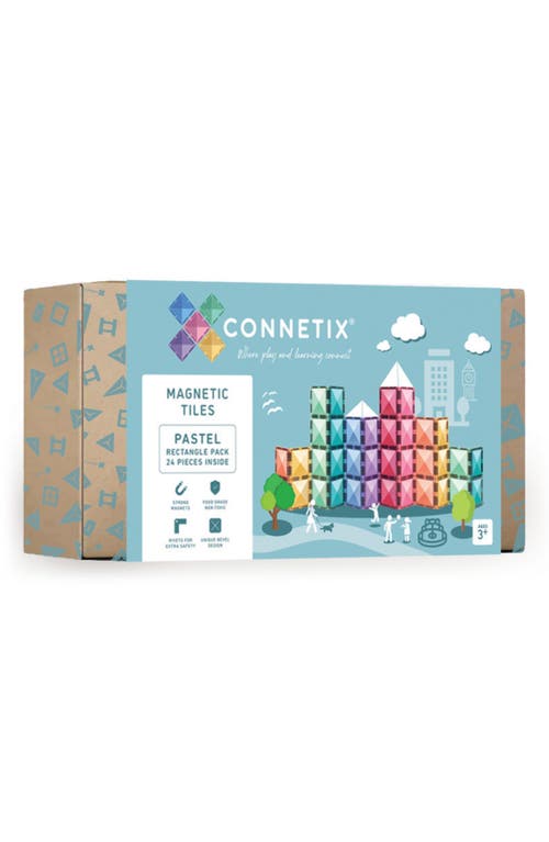CONNETIX Kids' Pastel Magnetic Tiles 24-Piece Rectangle Pack  product