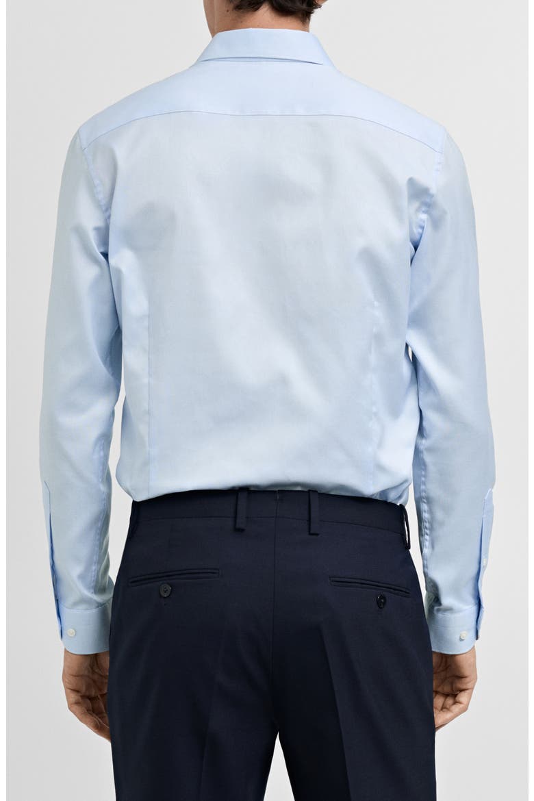 Slim Fit Cotton Poplin Suit Button-Up Shirt, Alternate, color, SKY BLUE