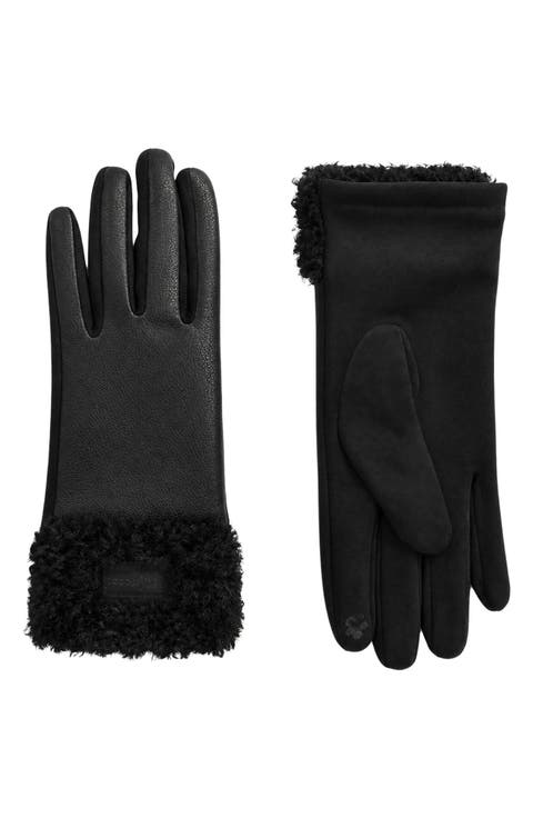 Tessa Faux Leather Tech Gloves