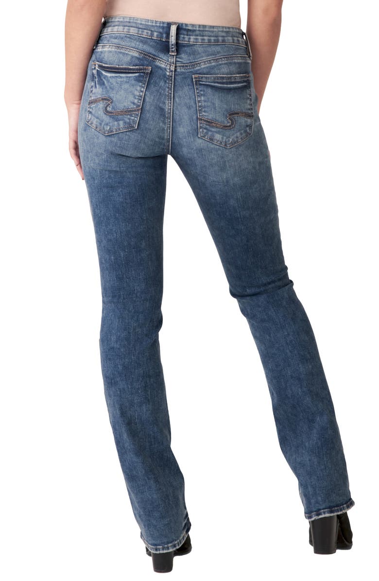 Silver Jeans Co. Elyse Slim Bootcut Jeans, Alternate, color, Indigo